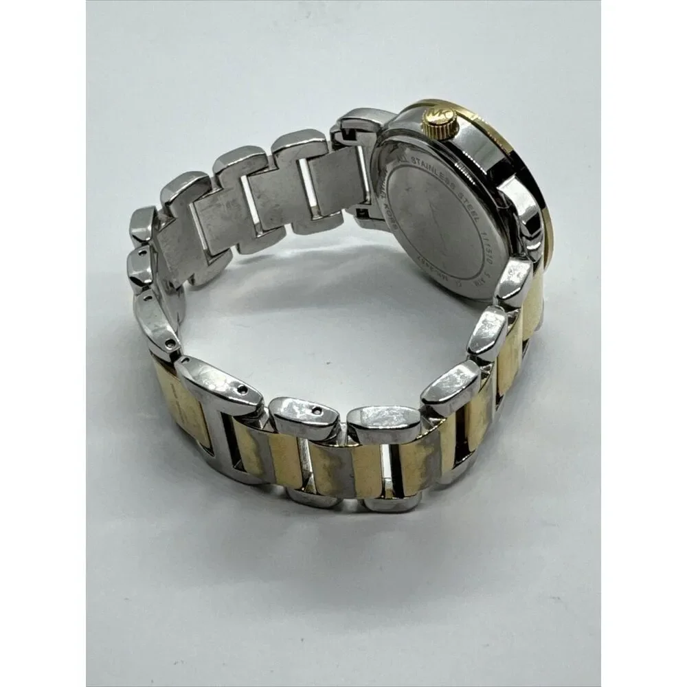 Michael Kors Janey MK3487 Men Two-Tone Stainless Steel Analog Dial Watch JNA740
